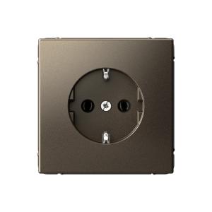 Розетка 1-м 16А С/У З/К Мокко ArtGallery