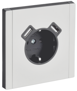 Розетка 1-м 16А С/У З/К со шторками+USB A+А 3,1А винтовое крепление Металл Белый Forte&Piano