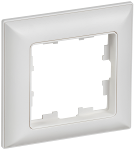 Рамка 1-я Арктический Белый/Белый Brite