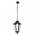 Светильник садово-парковый «Классика» (НСУ)  6205 IP44, цвет черный, 6-и гранник, на цепочке, 195*195*870мм Feron