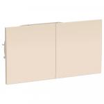 Розетка 2-м 16А С/У З/К со штор.со сдвиж.крышкой Бежевый AtlasDesign