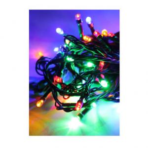 Гирлянда светодиодная 120LED зел. провод 12.8м (11.3+1.5) 8 режимов мигания IP20 мультиколор Космос