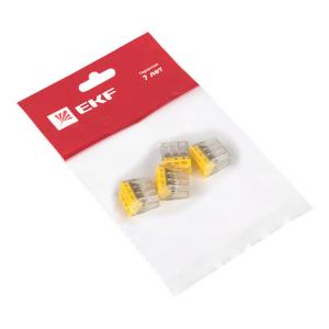 Клемма СМК 2273-246 (с пастой) 6 отверстий 0,5-2.5мм2 (4шт.) EKF