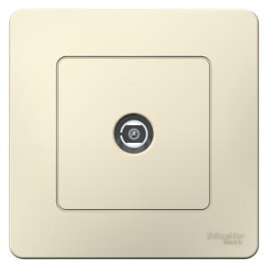 Розетка TV антенна С/У Молочный Blanca