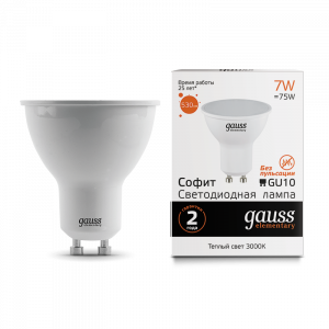 Лампа LED Elementary MR16 GU10 7W 3000К Gauss
