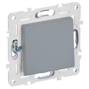 Переключатель 1-кл 10А С/У перекрестный Серый Skandy