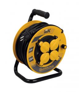 Удлинитель на катушке УК50 50 метров 3*1,5мм IP44 Industrial plus ИЭК