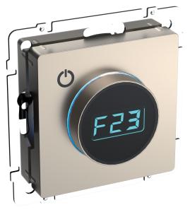 Термостат для теплого пола с электронным индикатором Шампань Brite