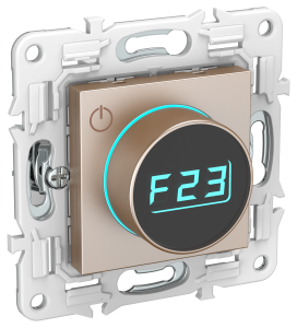 Термостат для теплого пола с электронным индикатором Песочный Skandy