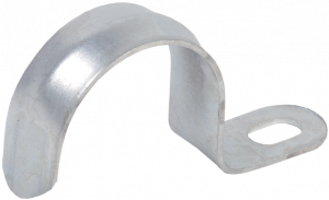Скоба металлическая 1 лапковая  d 14-15мм (100Шт.)