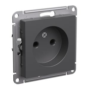Розетка 1-м 16А С/У Базальт AtlasDesign