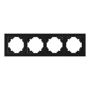 Рамка 4-я стекло Черный Катрин