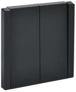 Переключатель 2-кл 10А C/У проходной Черный Forte&Piano