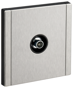 Розетка TV антенна С/У оконечная Металл никель Forte&Piano