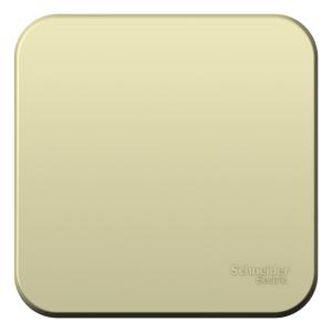 Переключатель 1-кл 10А О/У изолирующая пластина Бежевый Blanca