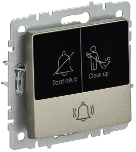 Кнопка звонка для отелей с индикатором Шампань Brite