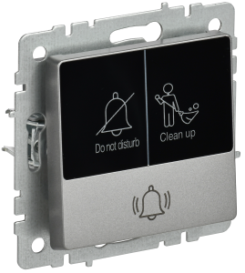 Кнопка звонка для отелей с индикатором Сталь Brite