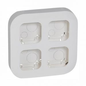 Рамка 4-места накладного монтажа Белый Legrand Quteo