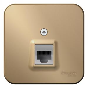 Розетка компьютерная RJ45, кат.5E,О/У титан BLANCA