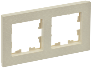 Рамка 2-я Бежевый рифленый Brite