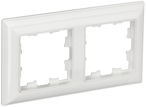 Рамка 2-я Белый/Белый Brite