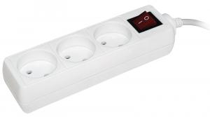 Удлинитель У3К 3 гн. 3 м. 10А без з/к выкл IEK