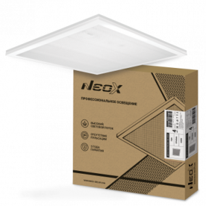 Панель светодиодная универсальная ДВО-02 7265-ПРИЗМА 72Вт 230В 6500К 6120лм 595х595х19 NEOX