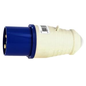 Вилка 033 2Р+РЕ 63А 220В IP67 EKF