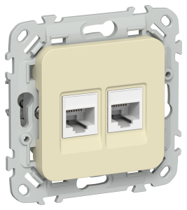 Розетка RJ45+RJ11 кат.5Е UTP С/У Навахо FLITE