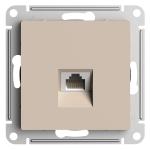 Розетка компьютерная RJ45, кат.5Е,С/У Песочный ATLASDESIGN