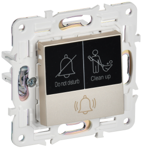 Кнопка звонка для отелей с индикатором Шампань Skandy