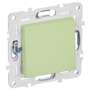 Переключатель 1-кл 10А С/У перекрестный Мятный Skandy
