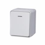 Выключатель 1-кл 10А О/У с индикатором Белый AtlasDesign Profi54