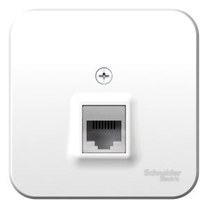 Розетка RJ11 О/У изолирующая пластина Белый Blanca