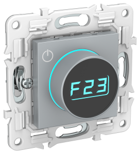 Термостат для теплого пола с электронным индикатором Серый Skandy