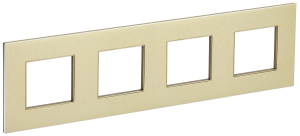 Рамка 4-я Металл Шампань Skandy