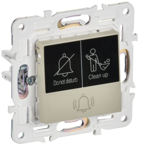 Кнопка звонка для отелей с индикатором Бежевый Skandy