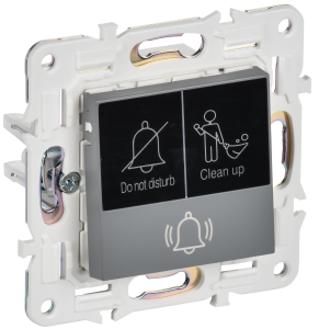 Кнопка звонка для отелей с индикатором Серый Skandy