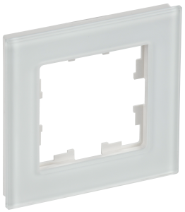 Рамка 1-я Стекло Белый матовый Brite
