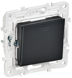 Выключатель карточный 30А С/У Черный Skandy