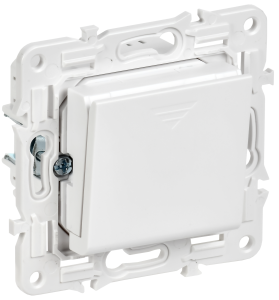 Выключатель карточный 30А С/У Арктический белый Skandy