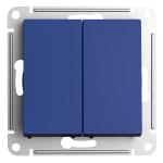 Переключатель 2-кл 10А С/У Аквамарин AtlasDesign