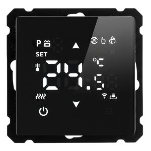 Терморегулятор Wi-Fi 250В 3500Вт С/У Черный Катрин
