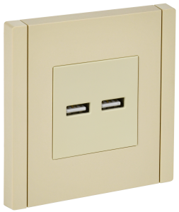 Розетка USB А+А 3,1А С/У Ваниль Forte&Piano