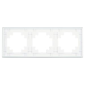 Рамка 3-я стекло Белый Катрин