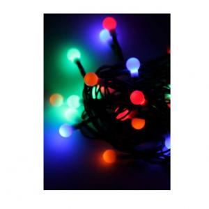 Гирлянда декоративная "Маленькие шарики cherry" 30LED 4.4м (2.9+1.5м) зел. провод IP20 мультиколор Космос