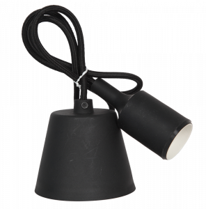 Подвес Е27 силиконовый со шнуром 1м черный IN HOME