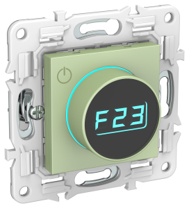 Термостат для теплого пола с электронным индикатором Мятный Skandy