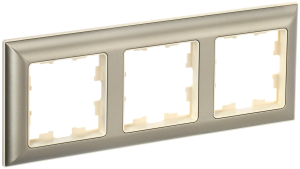 Рамка 3-я Бежевый/Шампань Brite