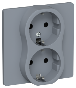 Розетка 2-м 16А С/У З/К в сборе тип 2 Маренго FLITE